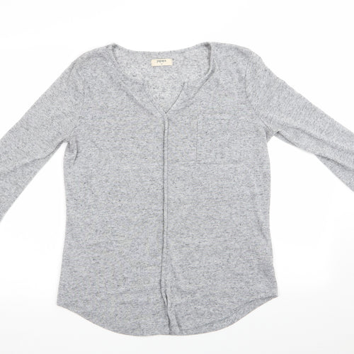 Papaya Womens Grey   Tunic Jumper Size 12  - Front Seam Detail