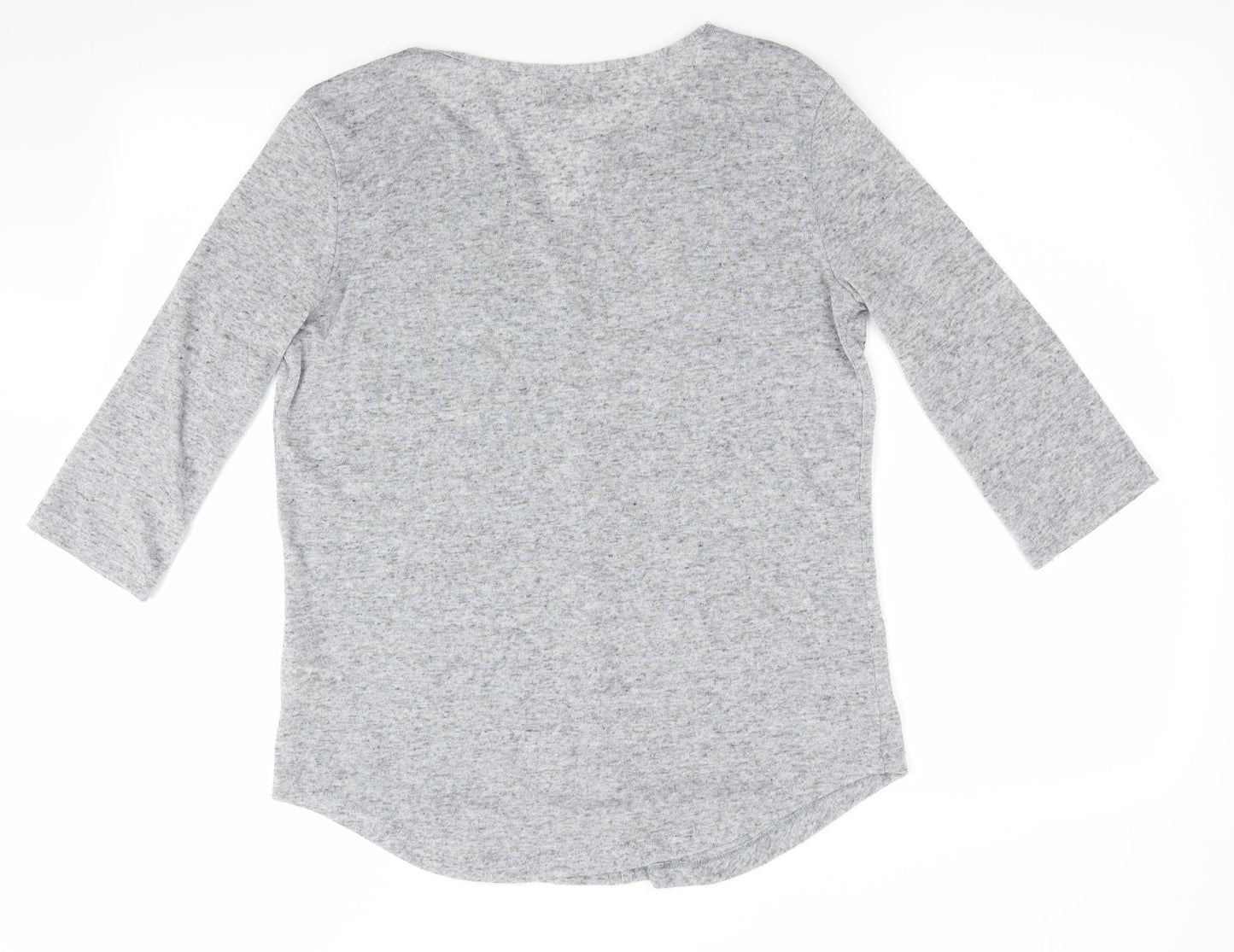 Papaya Womens Grey   Tunic Jumper Size 12  - Front Seam Detail