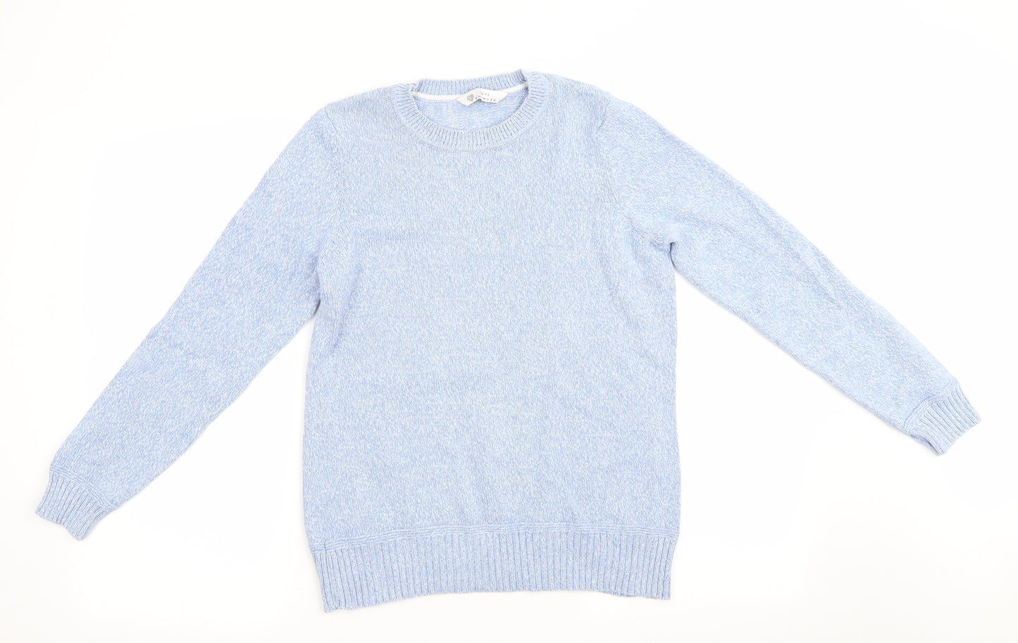 Love Knitwear Womens Blue   Pullover Jumper Size 12  - Blue White Twist