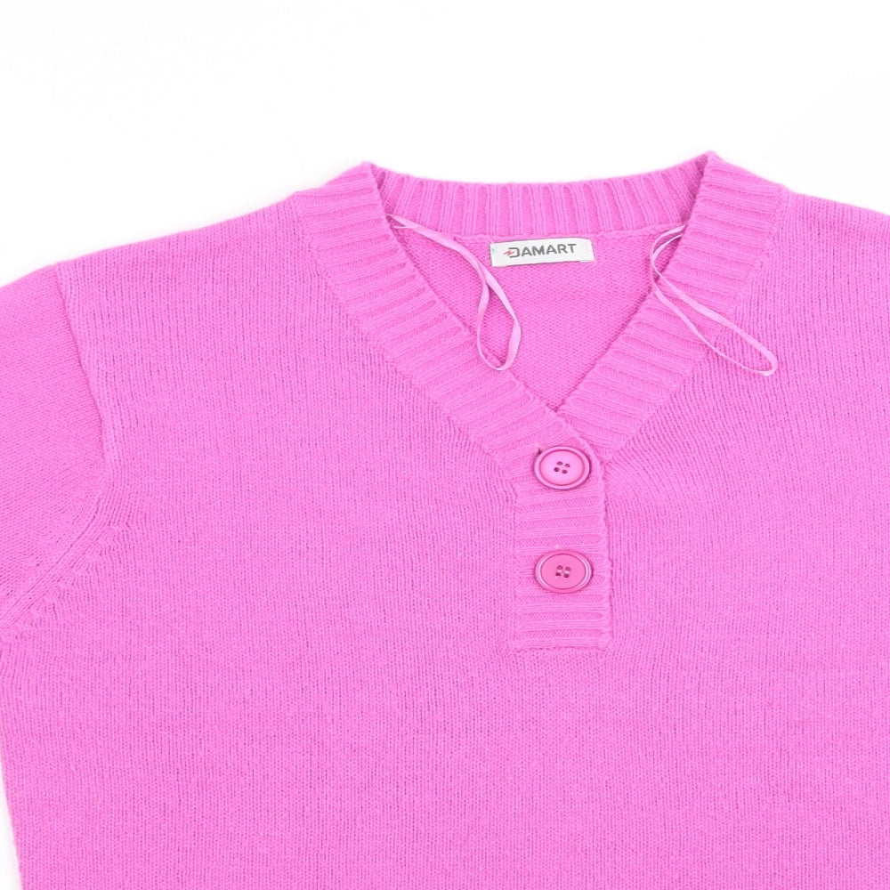 Damart Womens Pink   Pullover Jumper Size 10