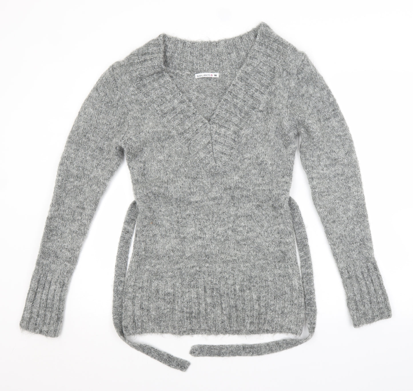 Select Womens Grey   Pullover Jumper Size 16