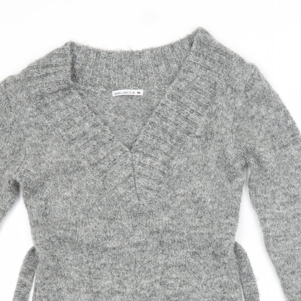Select Womens Grey   Pullover Jumper Size 16