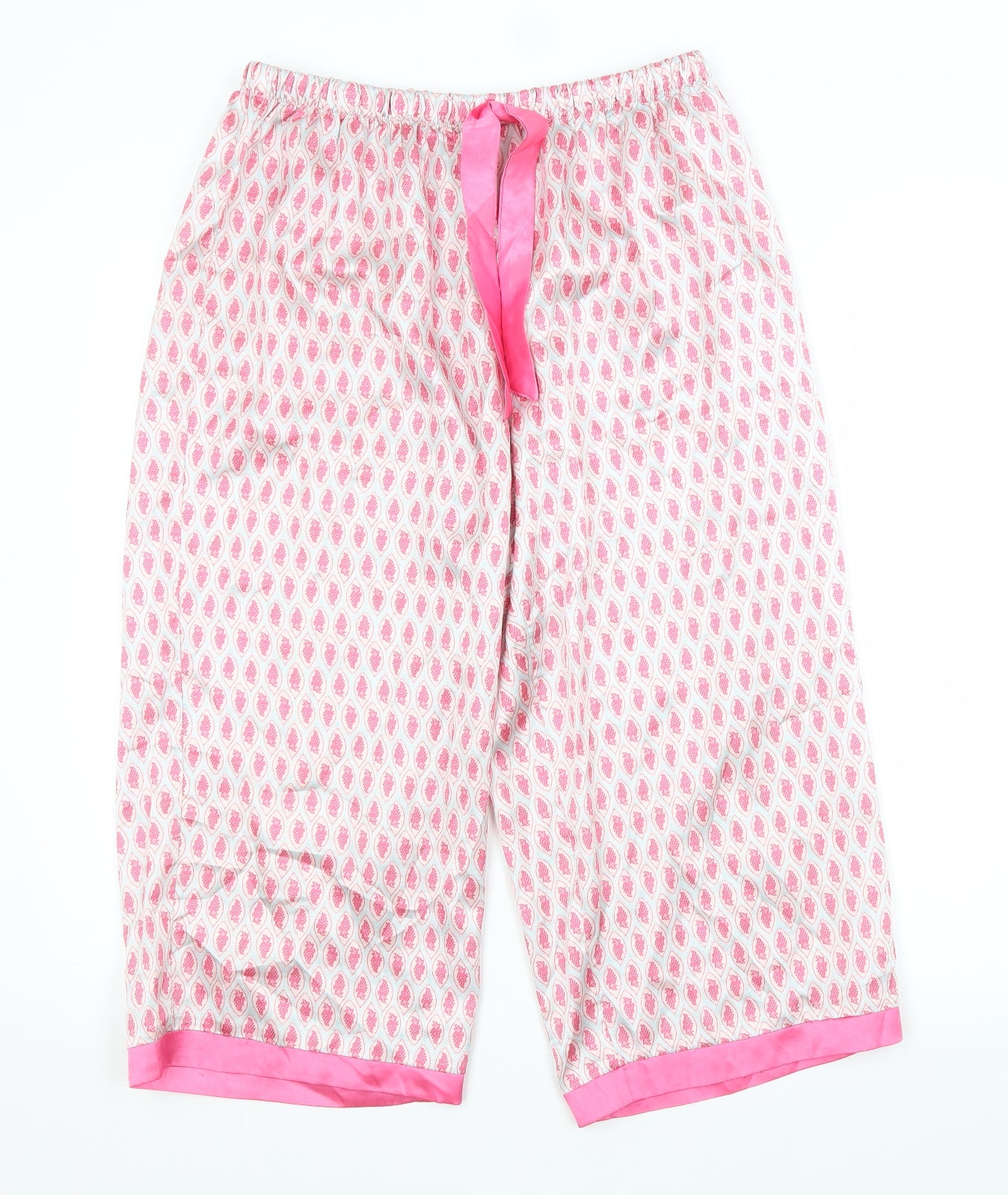Preworn Womens Pink Argyle/Diamond   Pyjama Pants Size 18