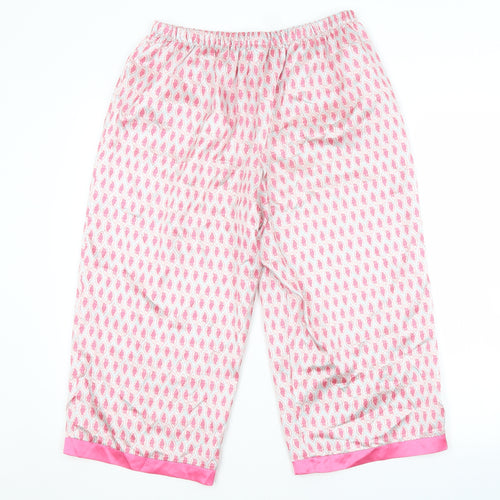 Preworn Womens Pink Argyle/Diamond   Pyjama Pants Size 18