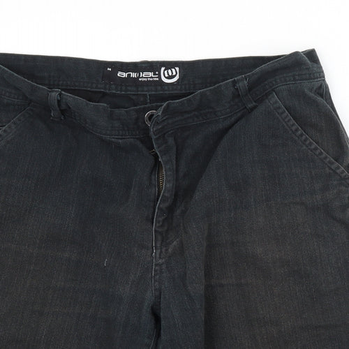Animal Mens Grey   Chino Shorts Size 34