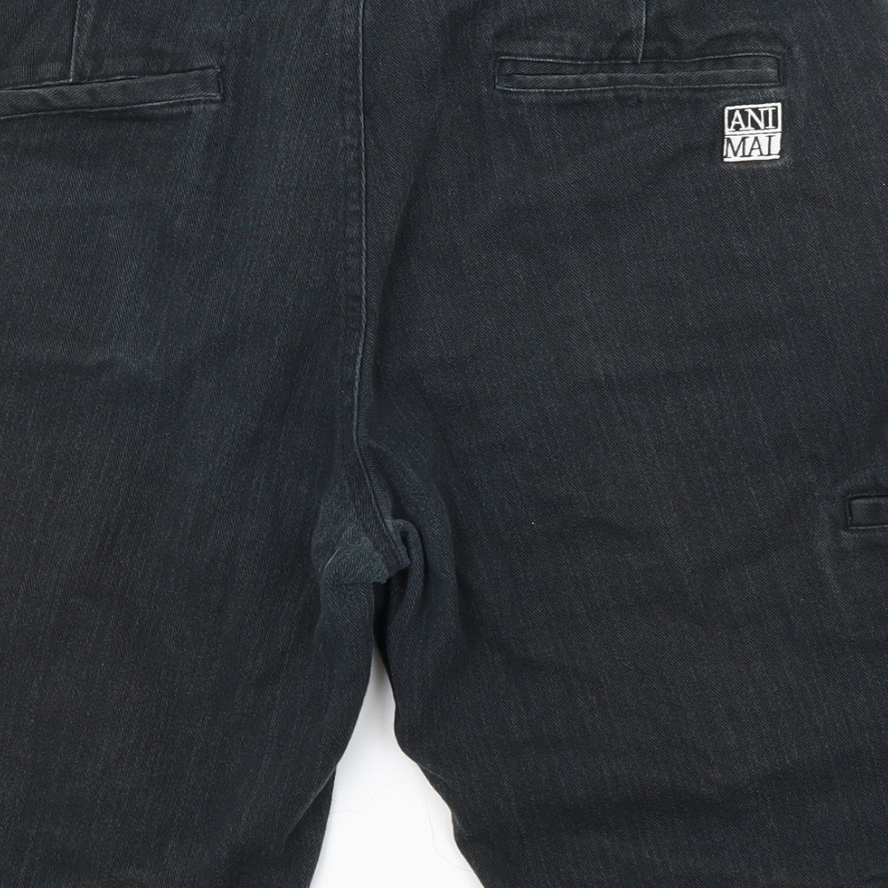 Animal Mens Grey   Chino Shorts Size 34