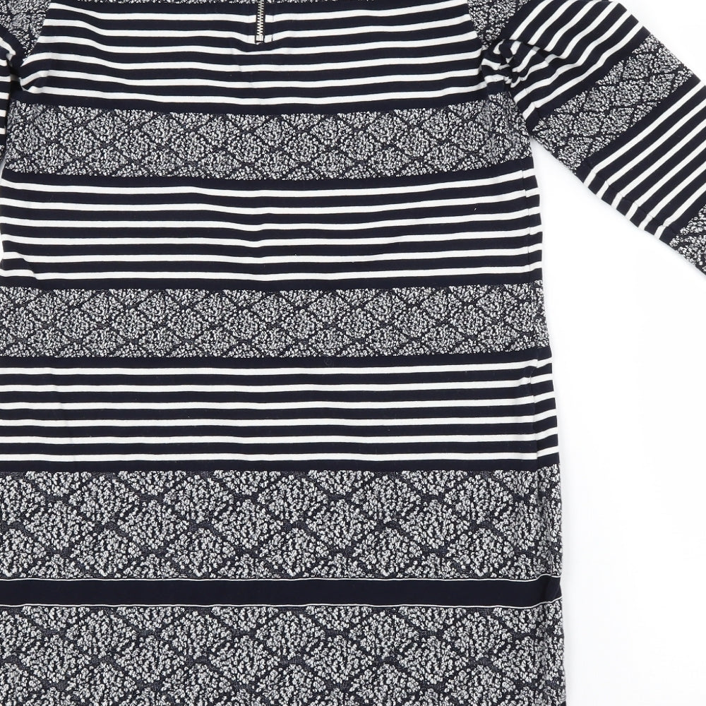 Per Una Womens Blue Striped  T-Shirt Dress  Size 12