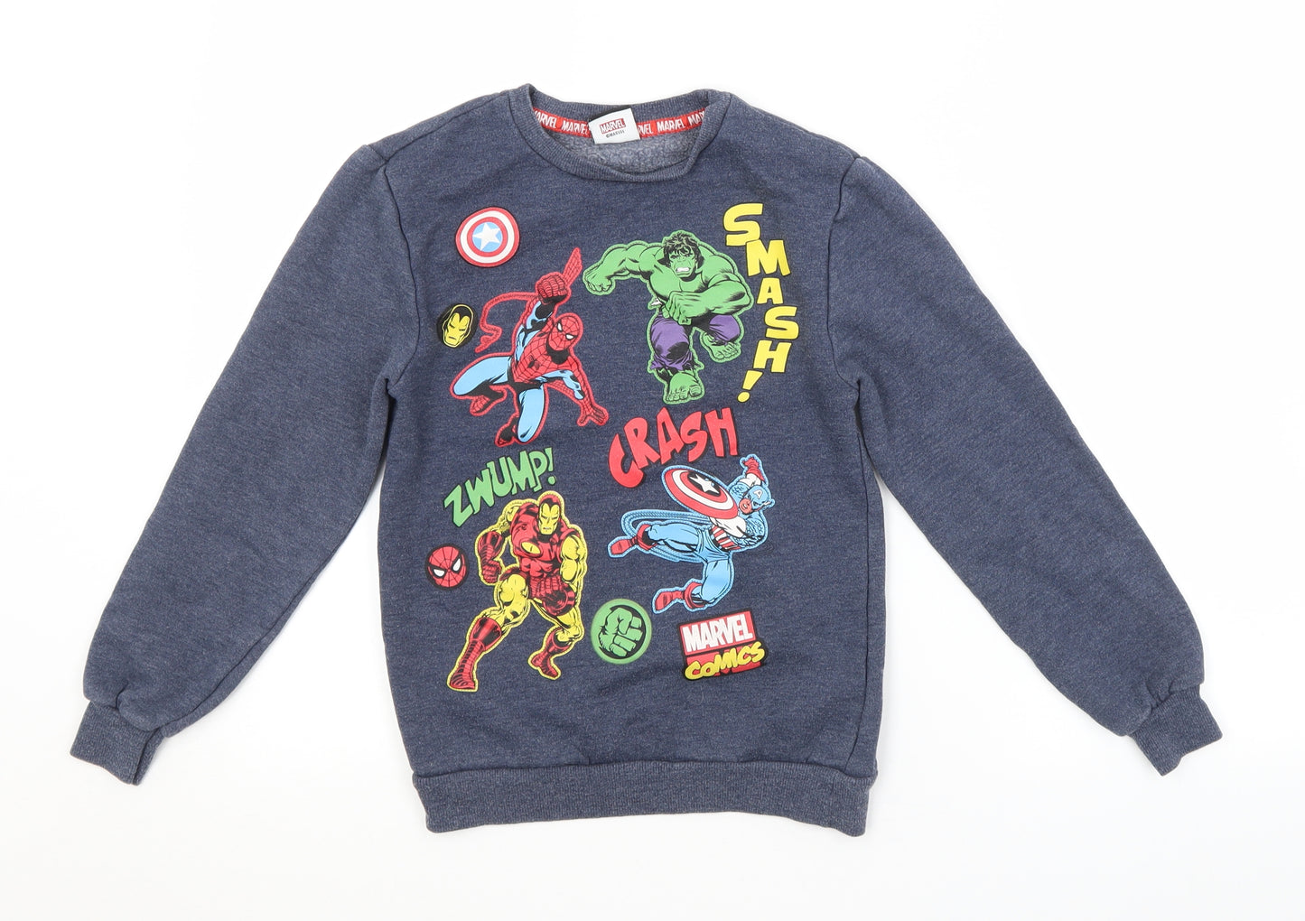 George Boys Blue   Pullover Sweatshirt Size 9-10 Years  - MARVEL