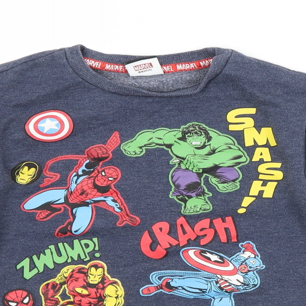 George Boys Blue   Pullover Sweatshirt Size 9-10 Years  - MARVEL