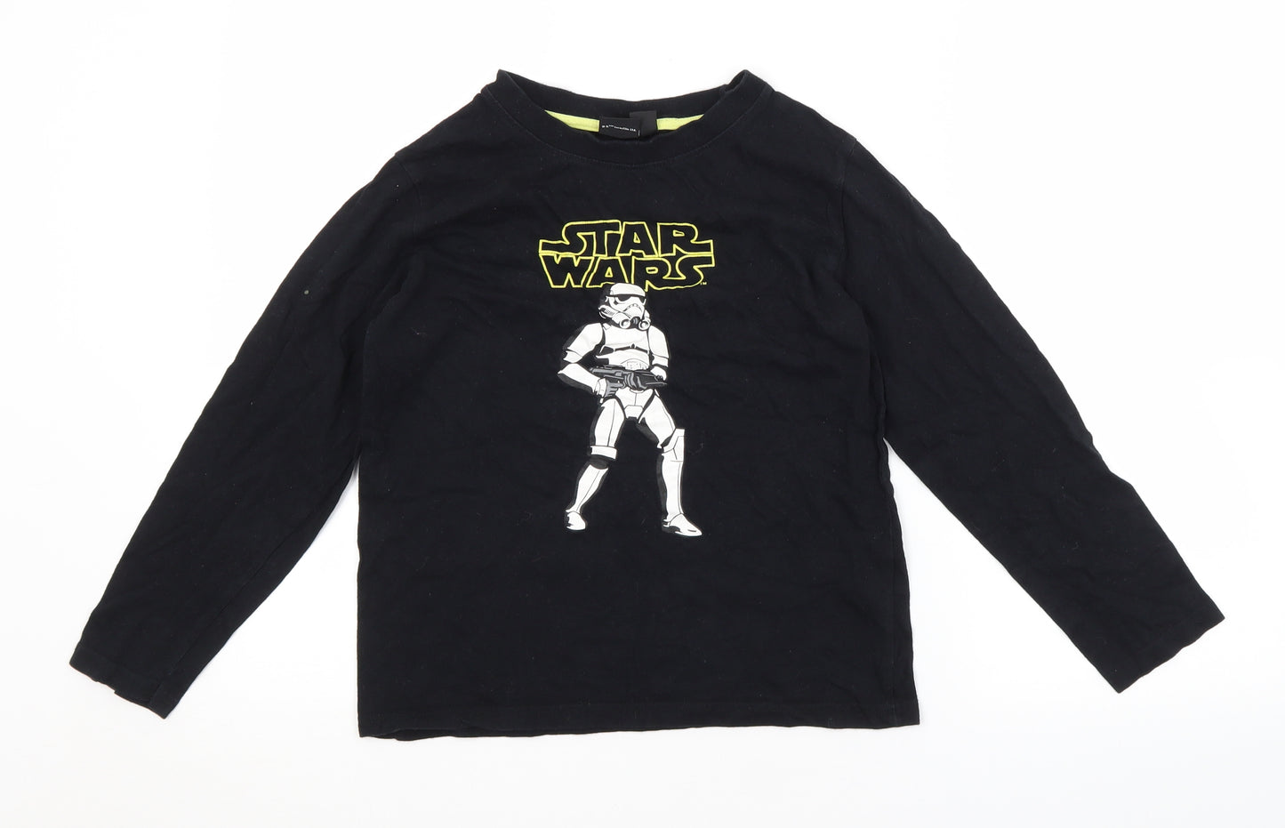 Primark Boys Black   Basic T-Shirt Size 10-11 Years  - STAR WARS