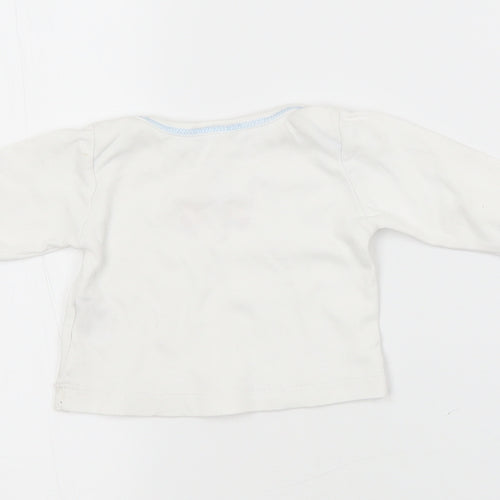 Magnolia Baby White   Basic T-Shirt Size 0-3 Months