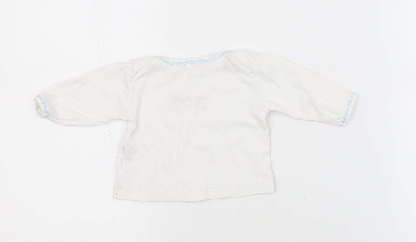 Magnolia Baby White   Basic T-Shirt Size 0-3 Months