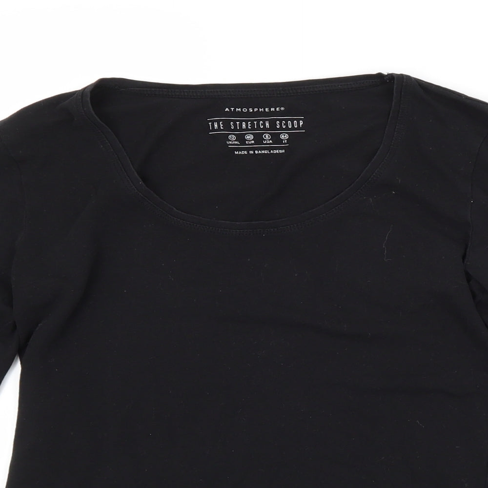 Atmosphere Womens Black   Basic T-Shirt Size 12