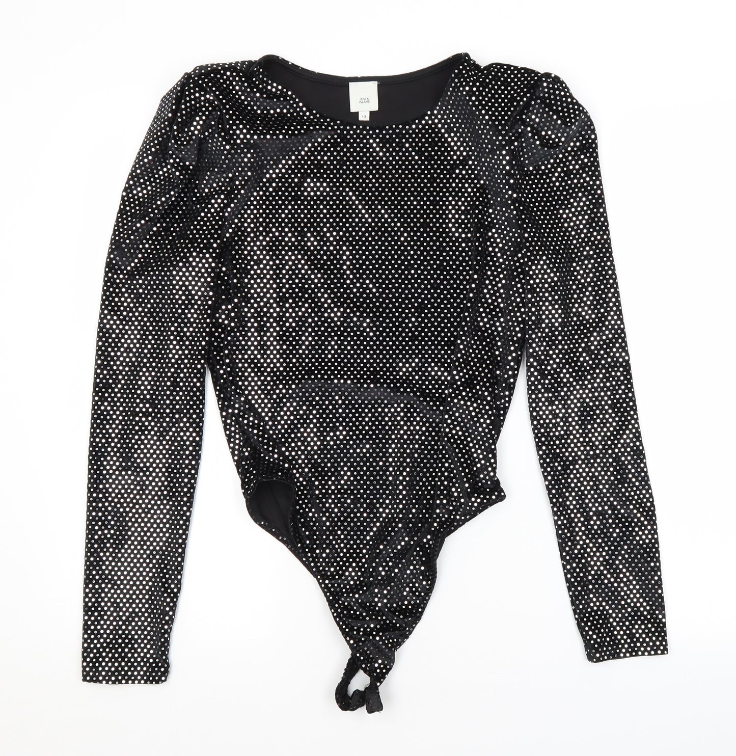 River Island Womens Black   Unitard One-Piece Size 10