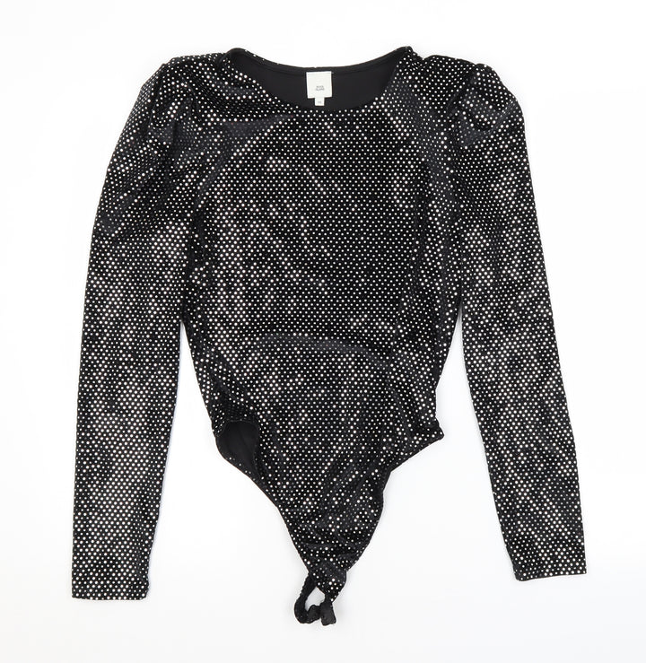 River Island Womens Black   Unitard One-Piece Size 10