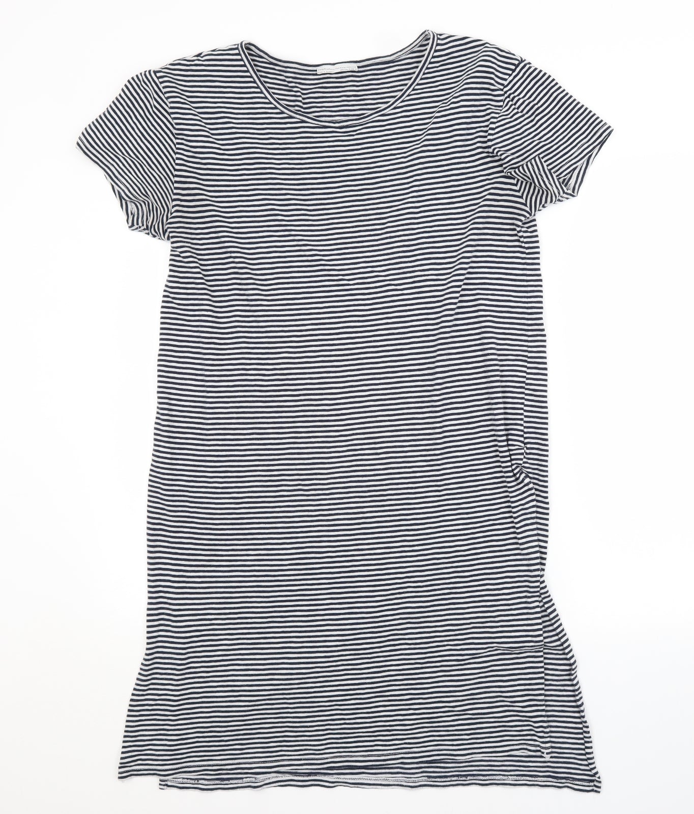 Zara Womens Multicoloured Striped  T-Shirt Dress  Size M