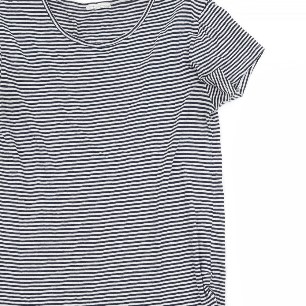 Zara Womens Multicoloured Striped  T-Shirt Dress  Size M