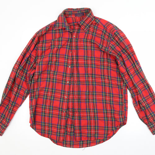 Preworn Mens Red Camouflage   Button-Up