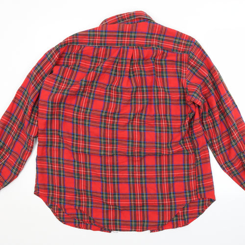 Preworn Mens Red Camouflage   Button-Up
