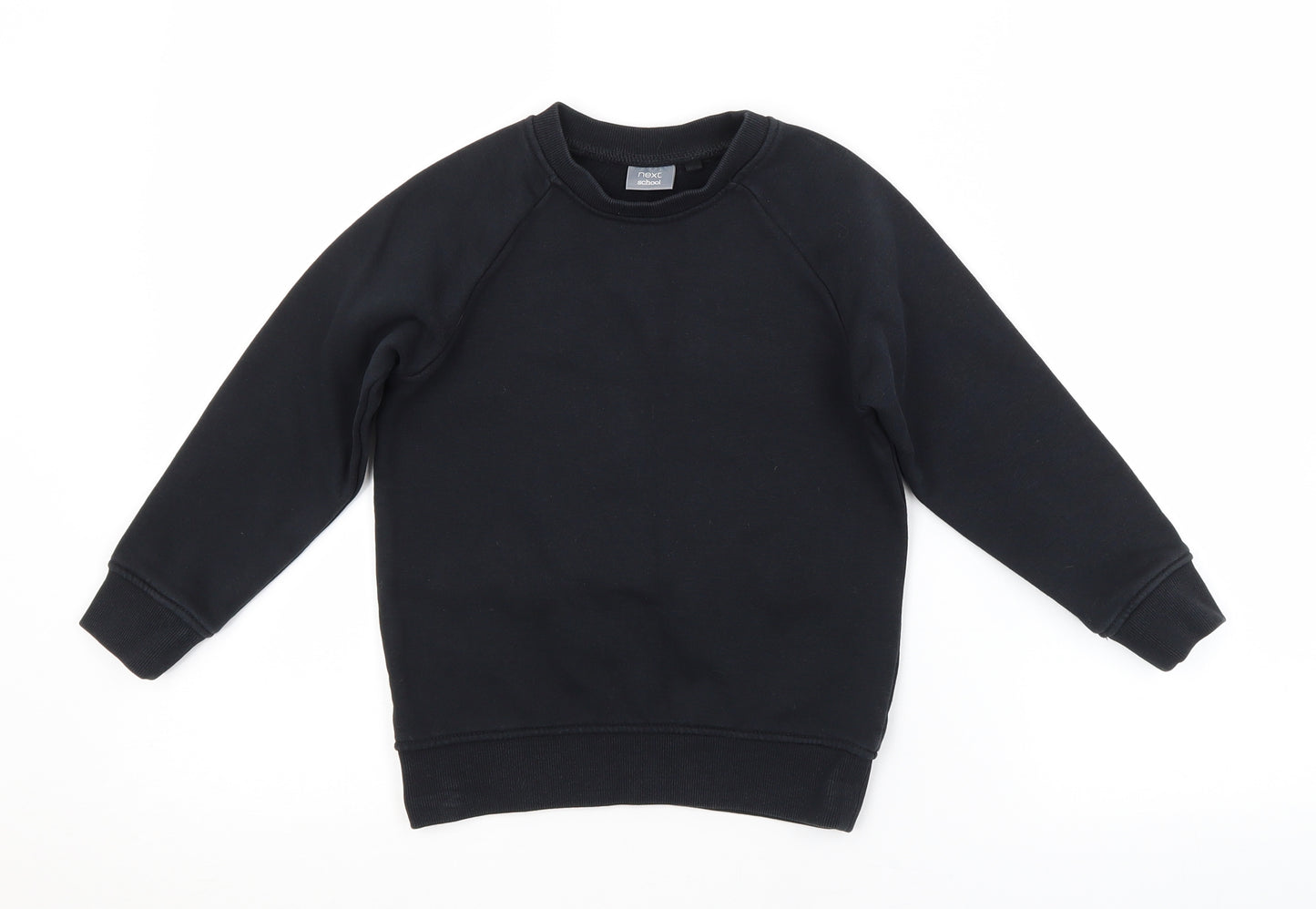 NEXT SCHOOL Boys Black   Pullover Jumper Size 4 Years  - SCHOOL JUMPER