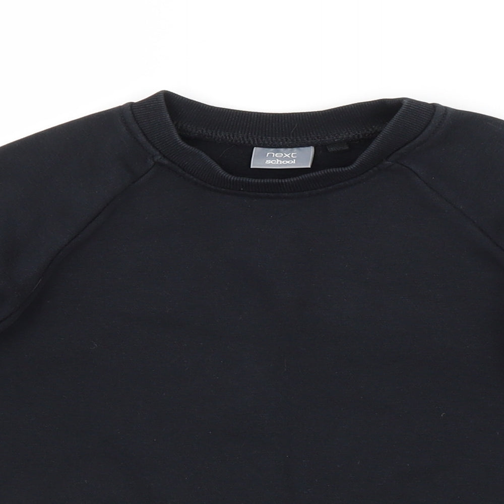 NEXT SCHOOL Boys Black   Pullover Jumper Size 4 Years  - SCHOOL JUMPER