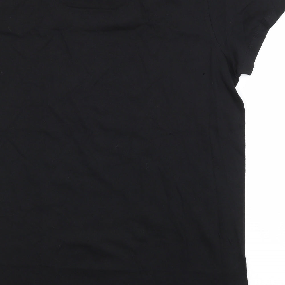 Preworn Womens Black   Basic T-Shirt Size XL