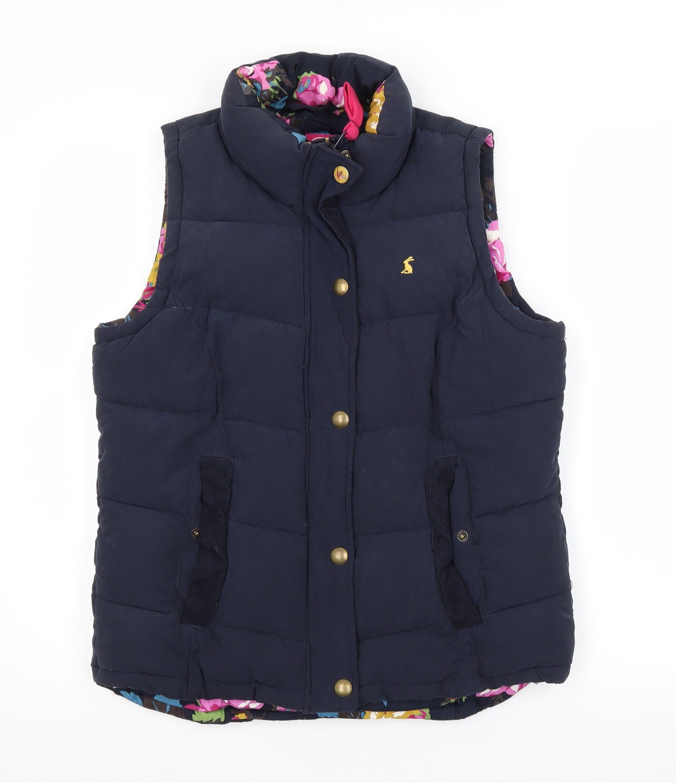 Joules Womens Blue   Puffer Jacket Waistcoat Size 12