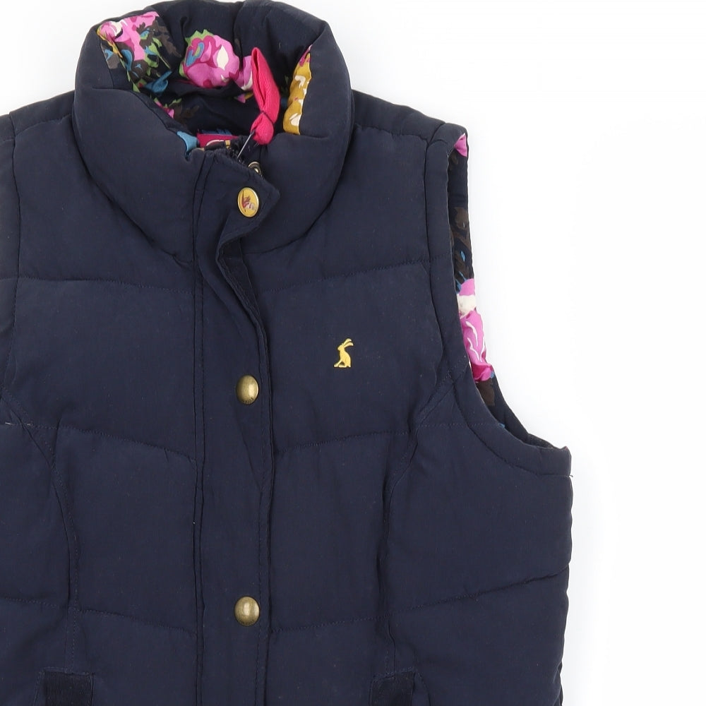 Joules Womens Blue   Puffer Jacket Waistcoat Size 12