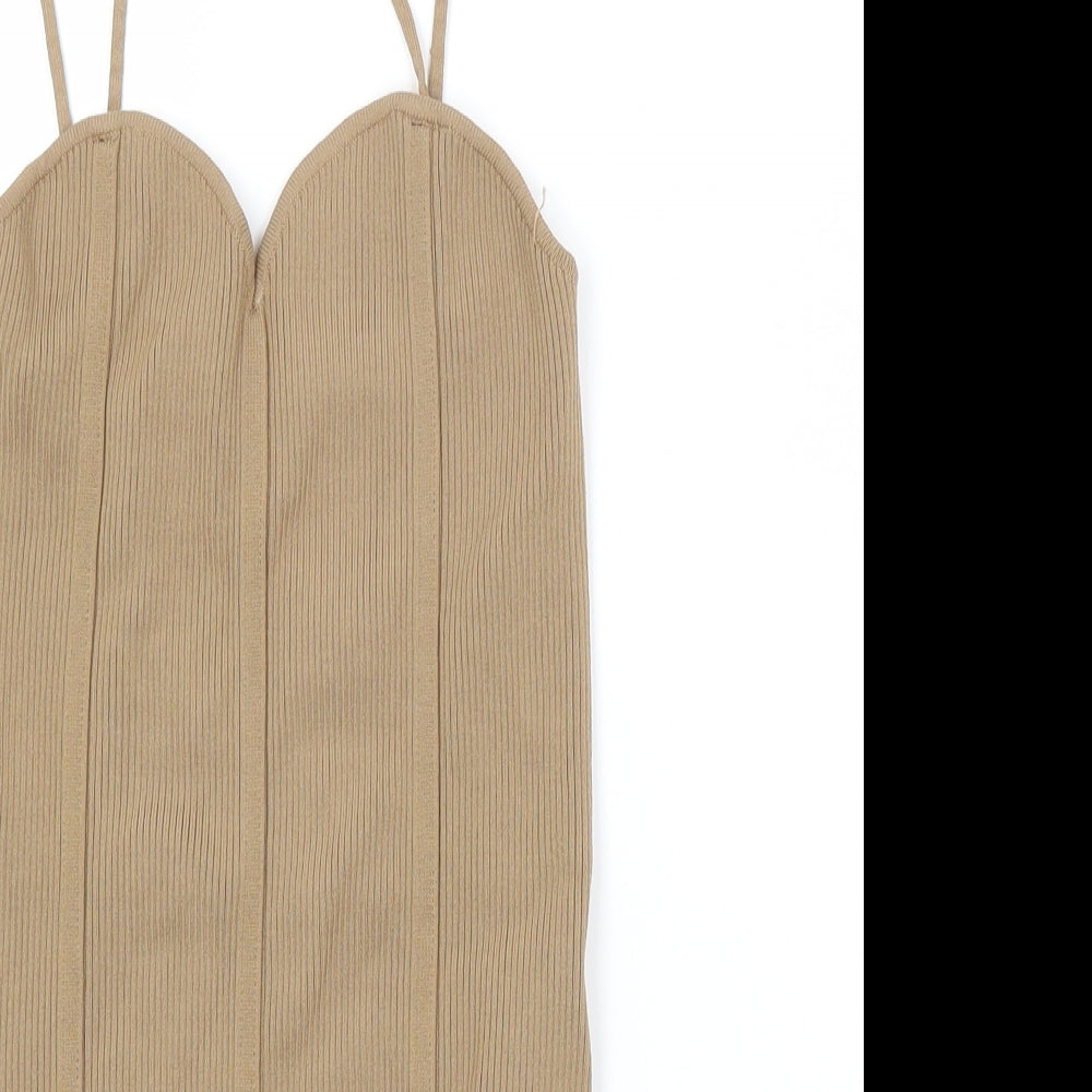 Zara Womens Brown   Unitard One-Piece Size M