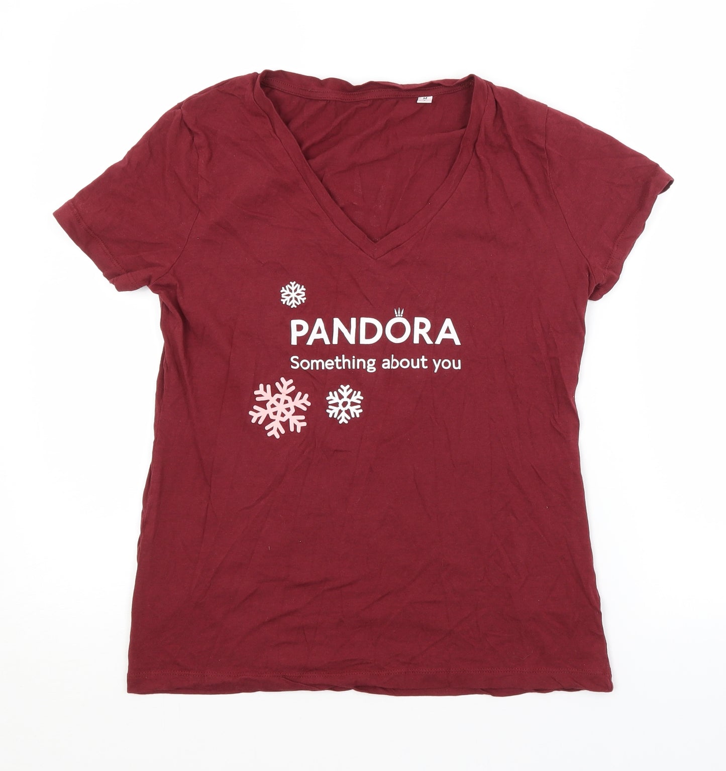 Preworn Womens Red   Basic T-Shirt Size M