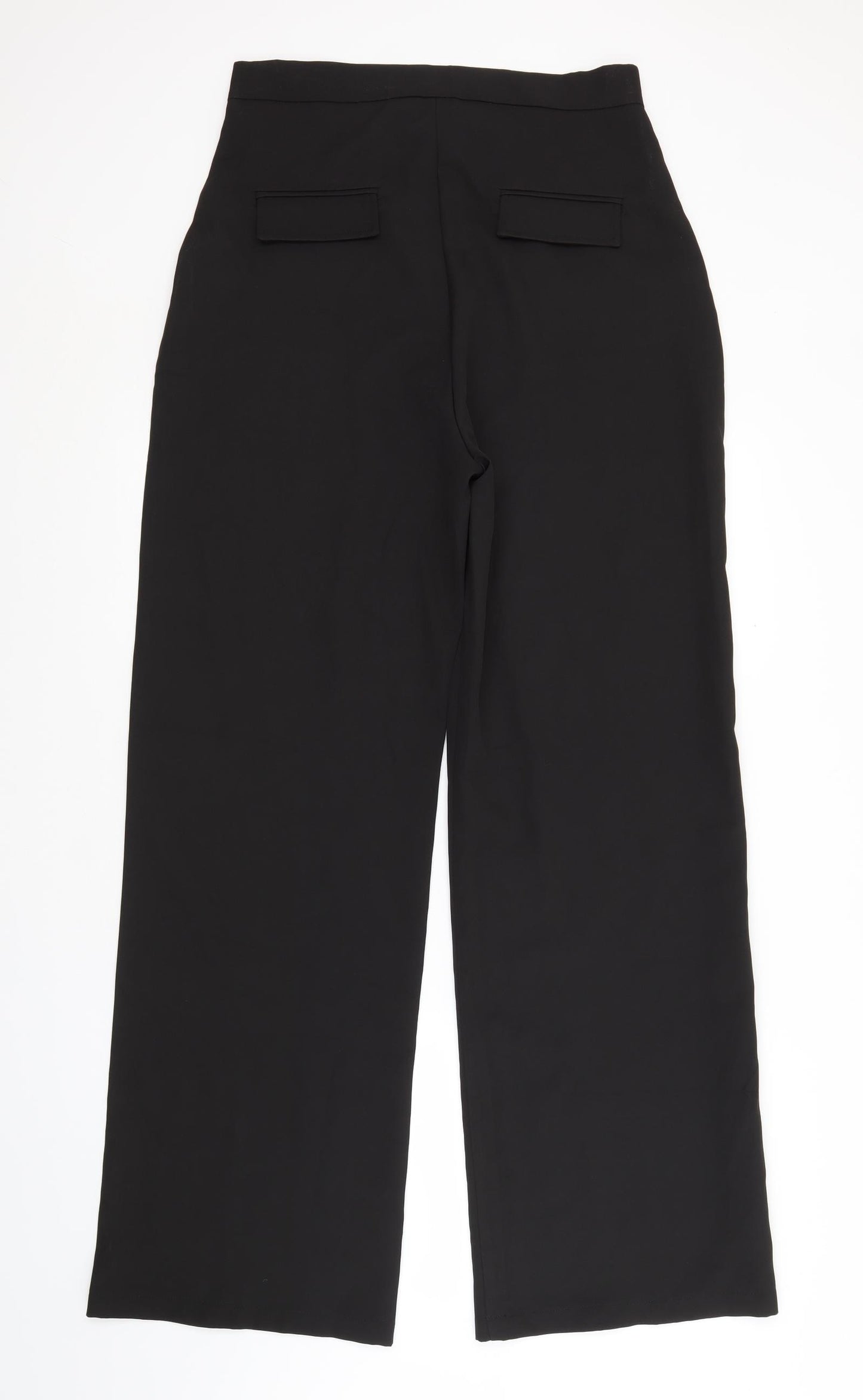 PRETTYLITTLETHING Womens Black   Trousers  Size 12 L33 in