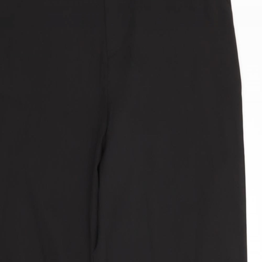 PRETTYLITTLETHING Womens Black   Trousers  Size 12 L33 in