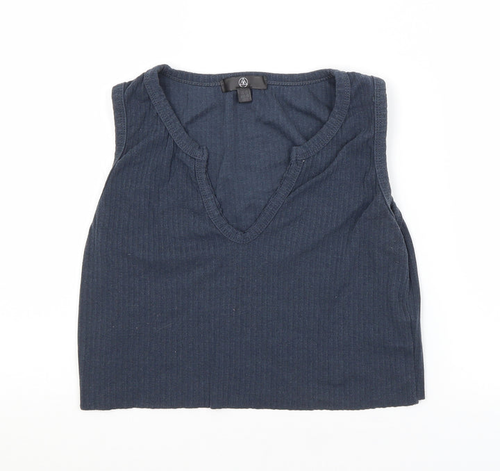 Missguided Womens Blue   Cropped Tank Size 12