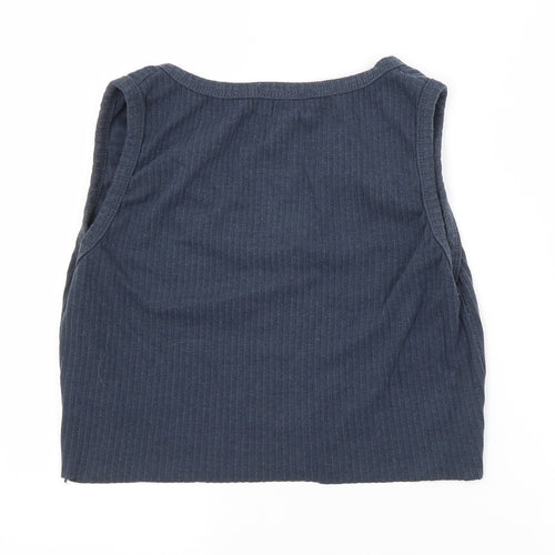 Missguided Womens Blue   Cropped Tank Size 12
