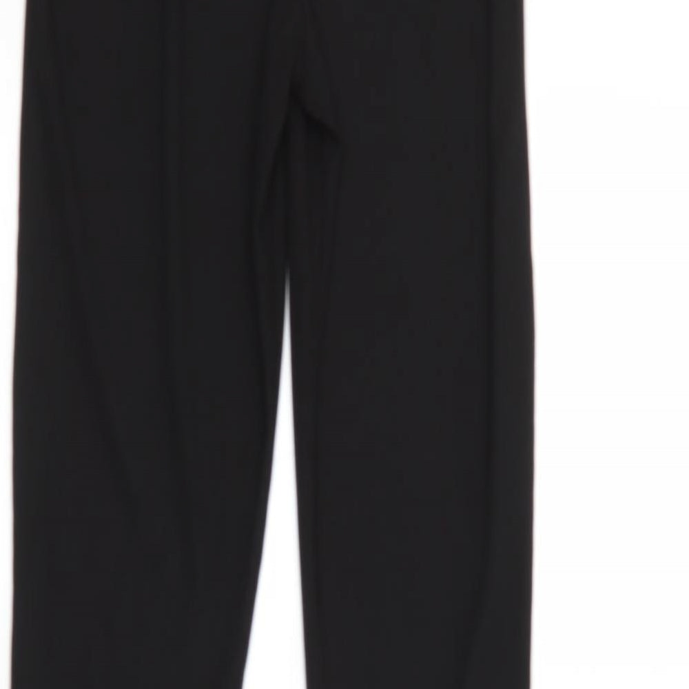 PRETTYLITTLETHING Womens Black   Trousers  Size 12 L34 in