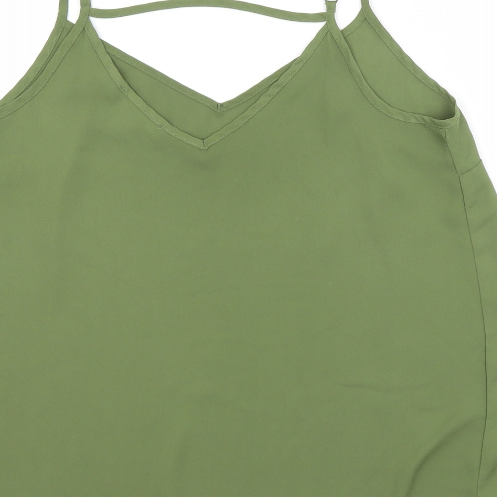 Primark Womens Green   Basic Tank Size 10