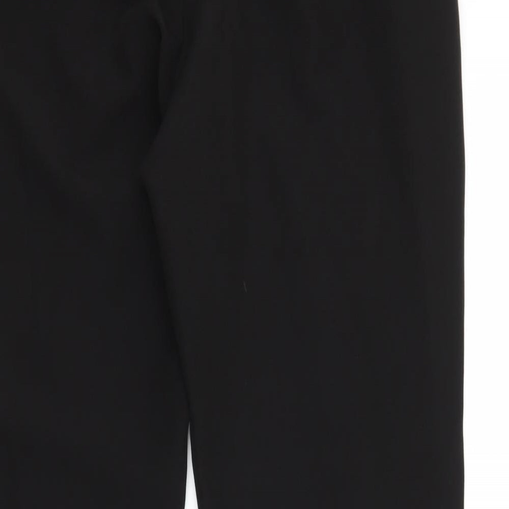 PRETTYLITTLETHING Womens Black   Trousers  Size 12 L31 in