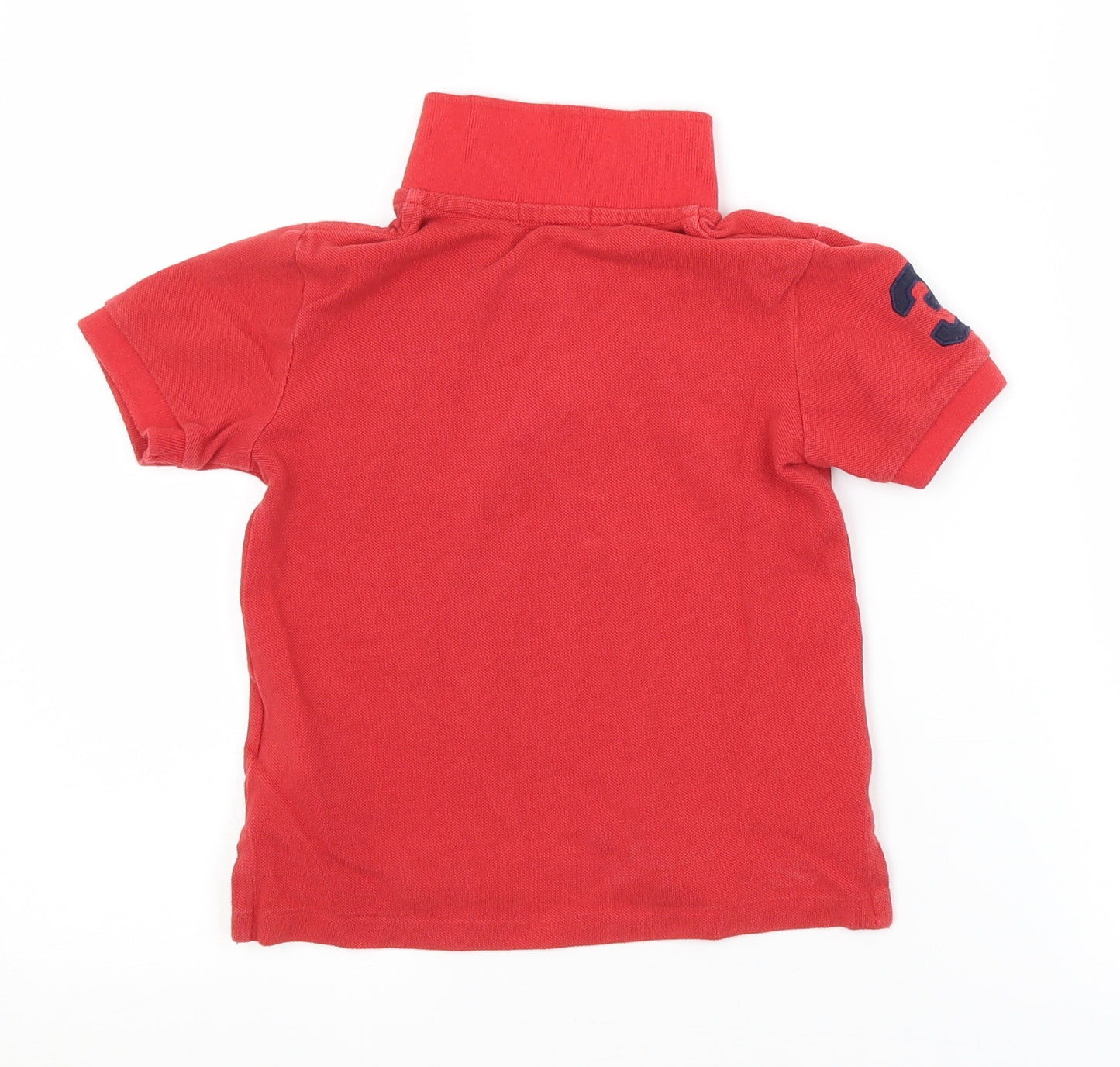 Polo Ralph Lauren Boys Red Batik  Basic Polo Size 3-4 Years