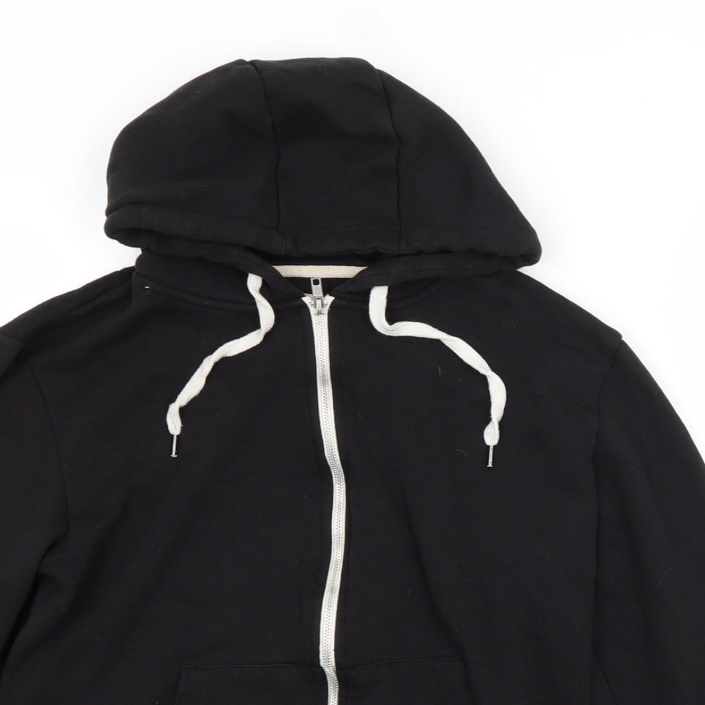 Cedar Wood State Mens Black   Full Zip Hoodie Size M