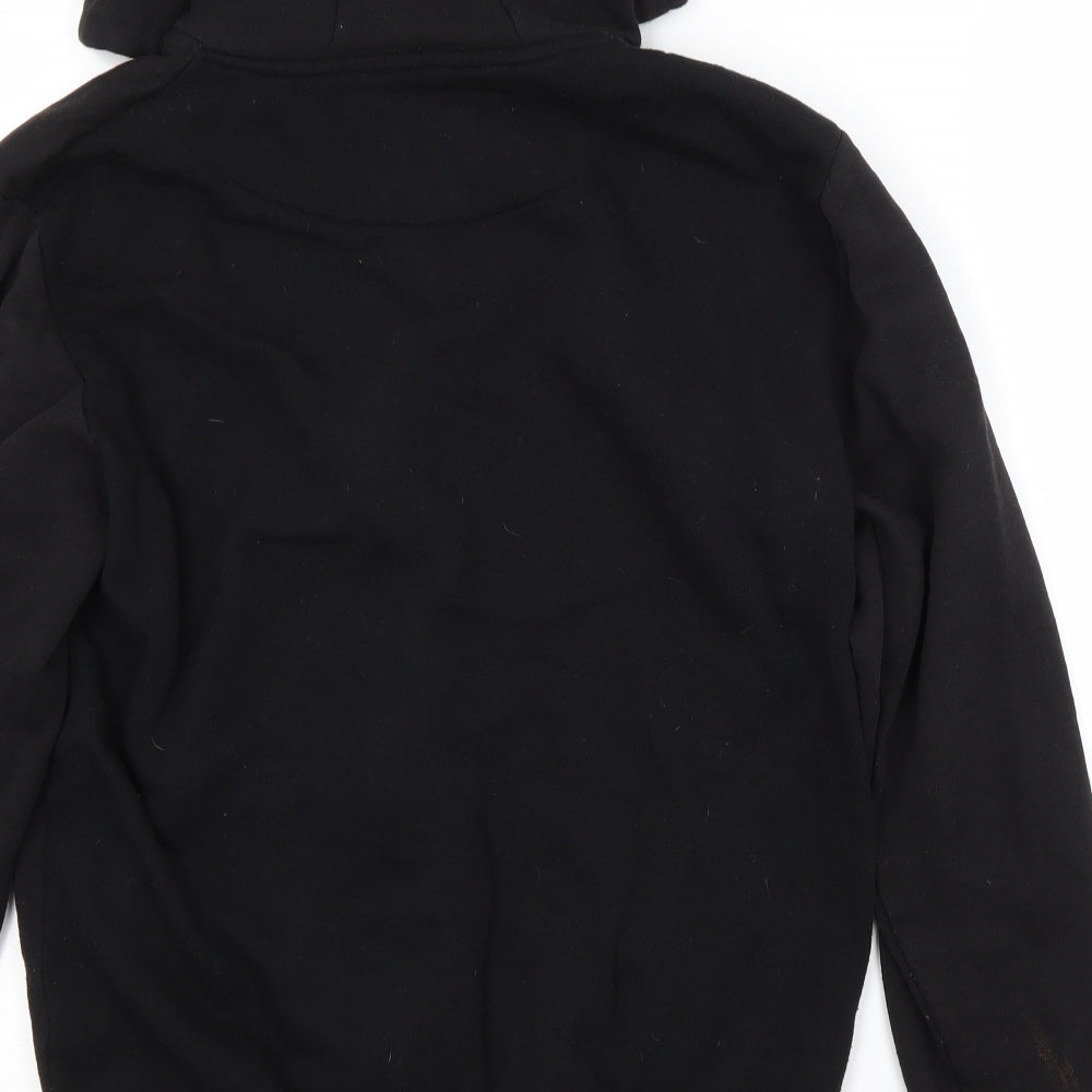 Cedar Wood State Mens Black   Full Zip Hoodie Size M