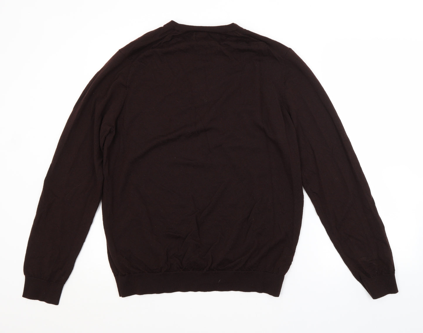 M&S Mens Brown   Pullover Jumper Size XL
