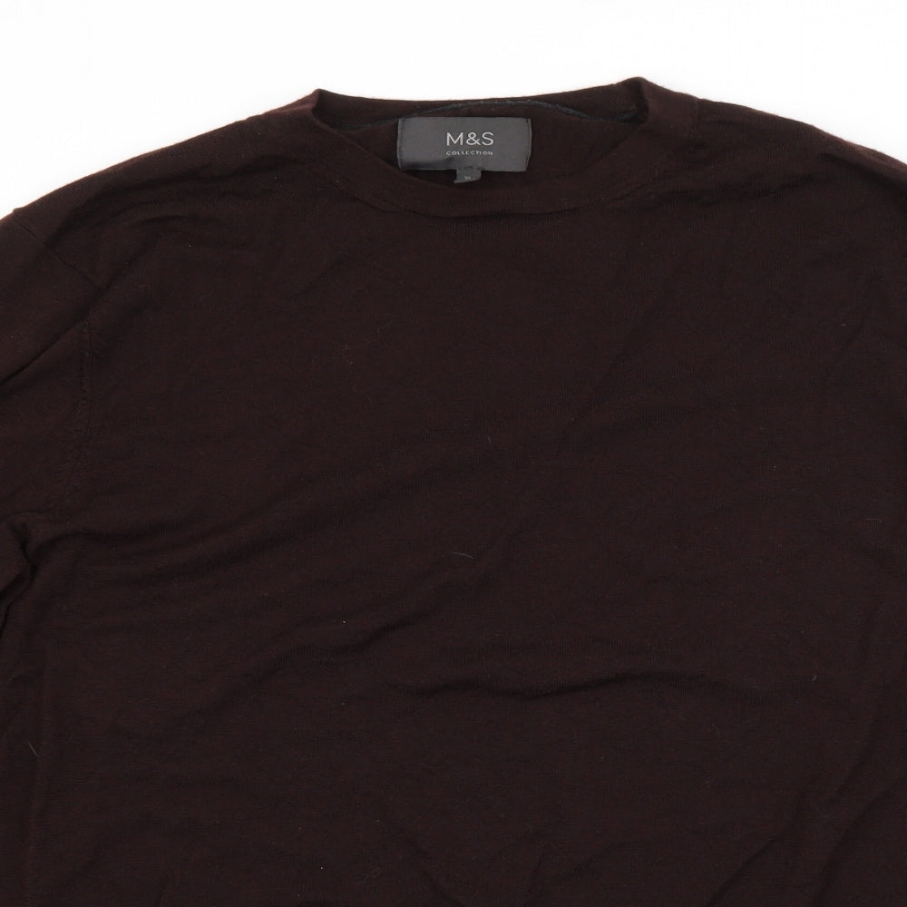M&S Mens Brown   Pullover Jumper Size XL
