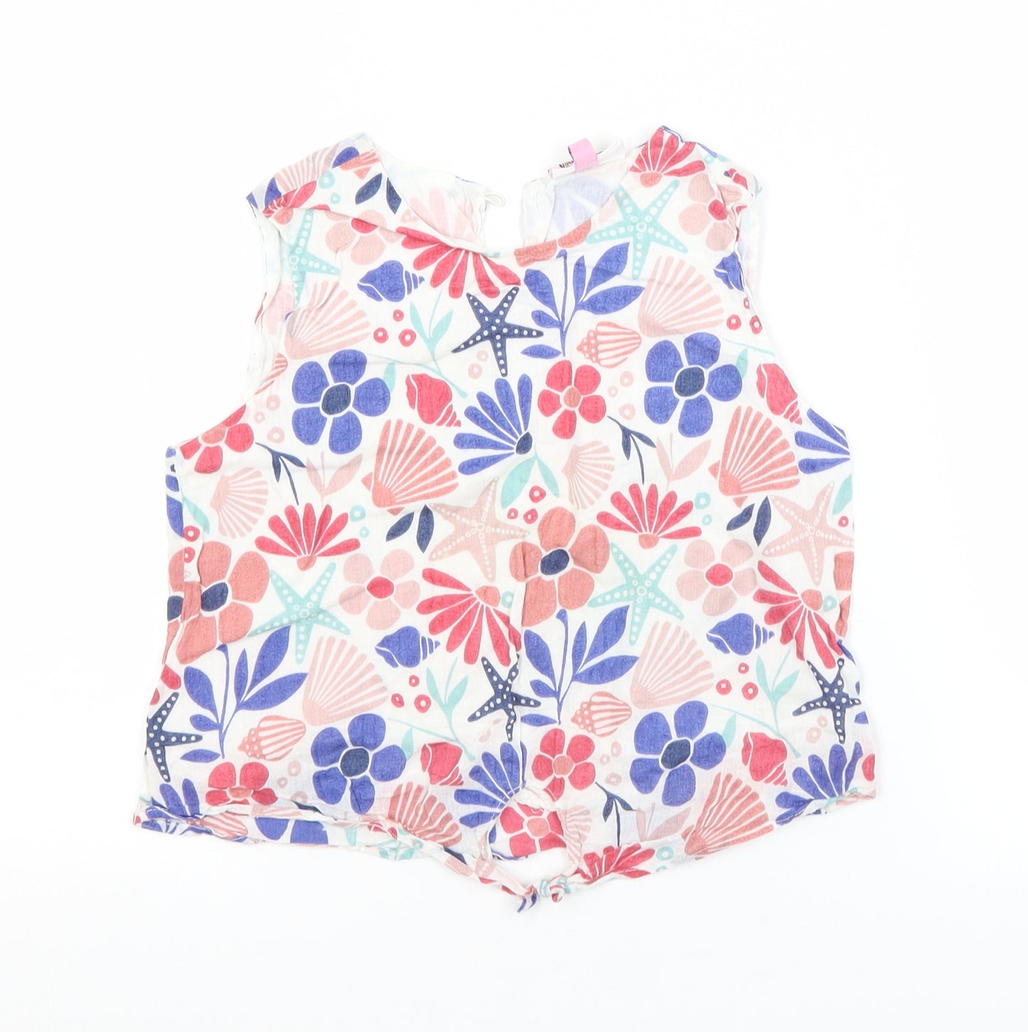 Hullabaloo Girls Multicoloured Floral  Basic Blouse Size 9-10 Years