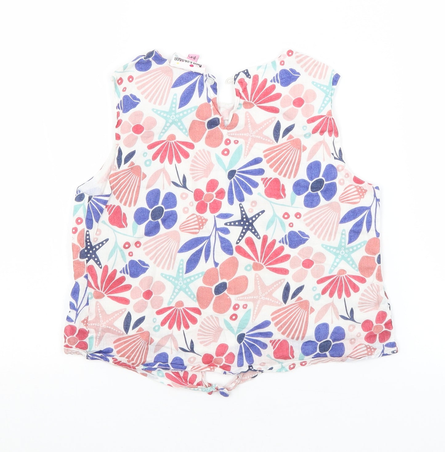 Hullabaloo Girls Multicoloured Floral  Basic Blouse Size 9-10 Years