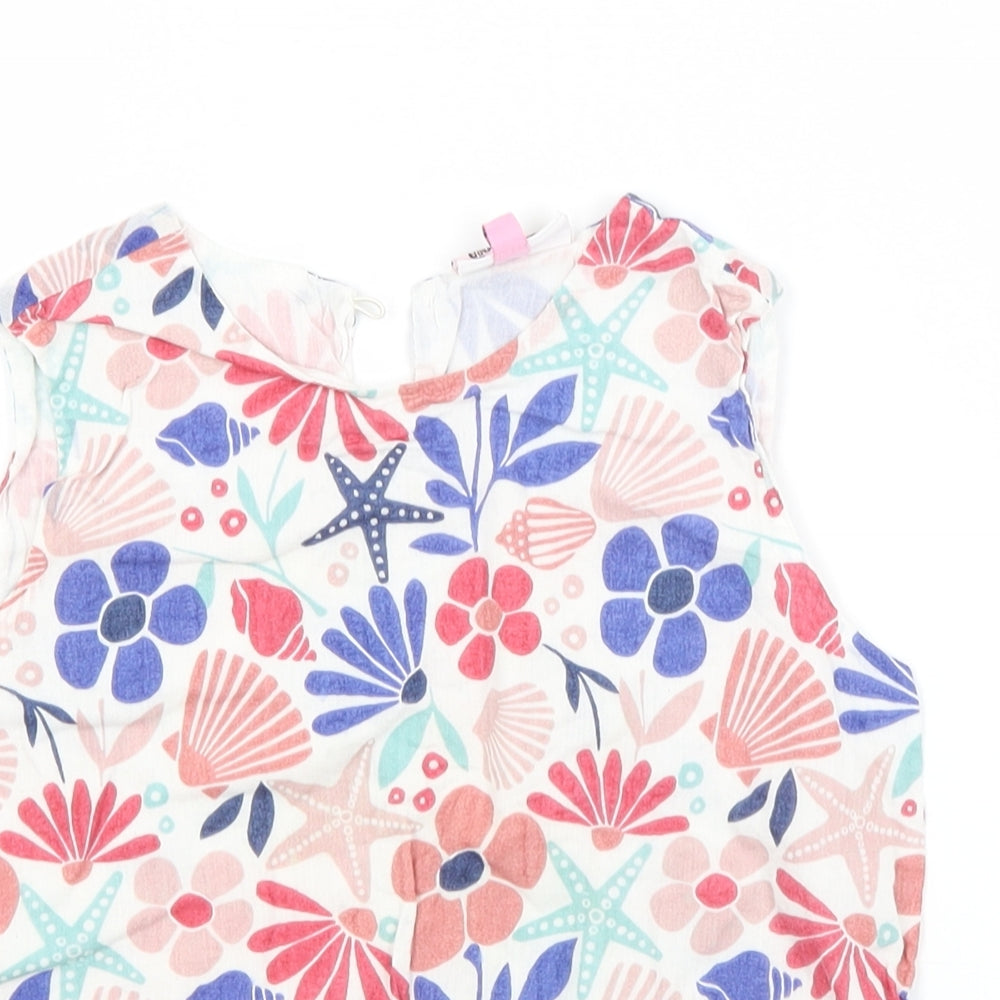 Hullabaloo Girls Multicoloured Floral  Basic Blouse Size 9-10 Years