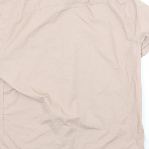 George Mens Pink    Button-Up Size L