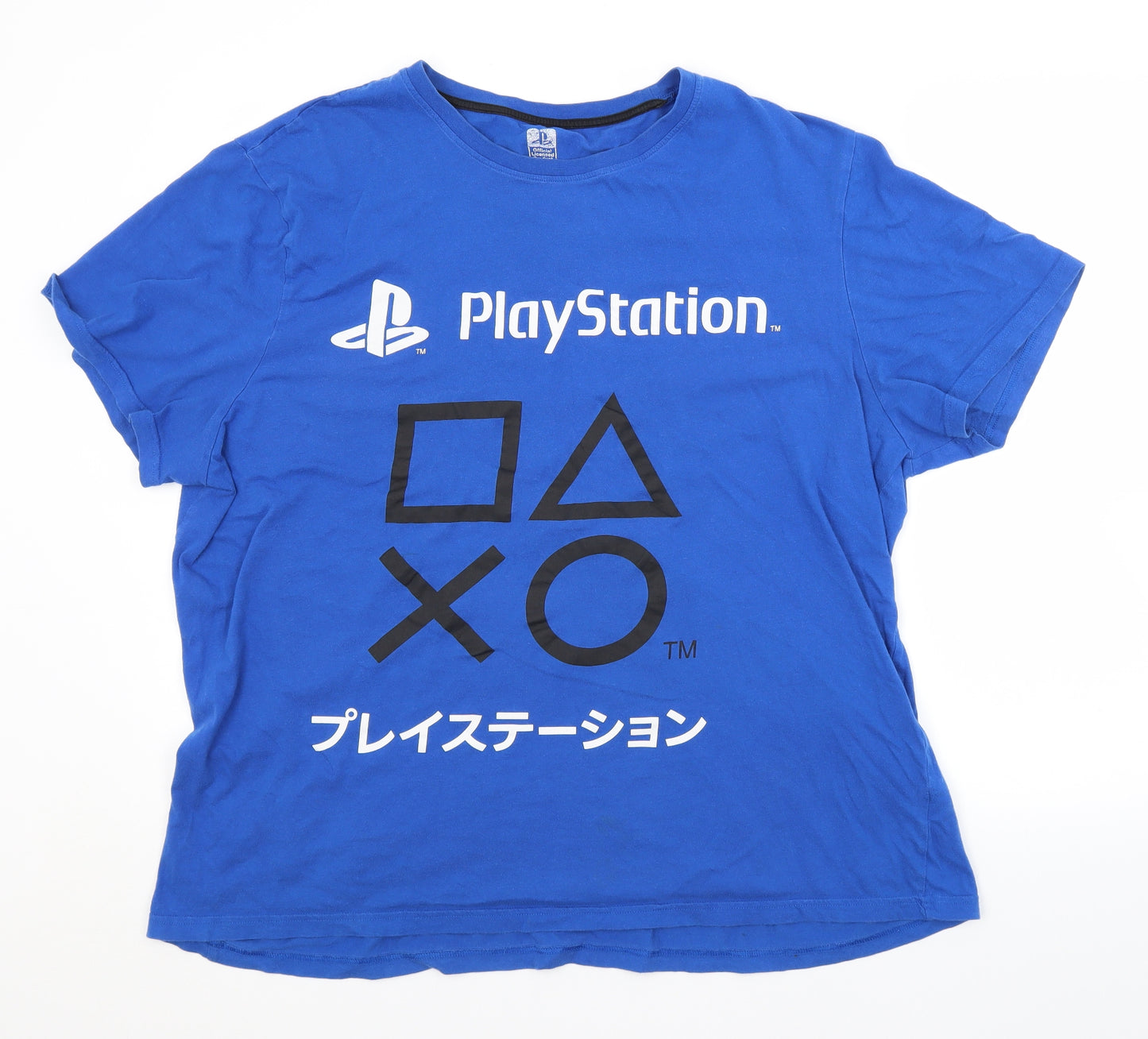 Preworn Mens Blue    Polo Size 2XL  - PLAYSTATION