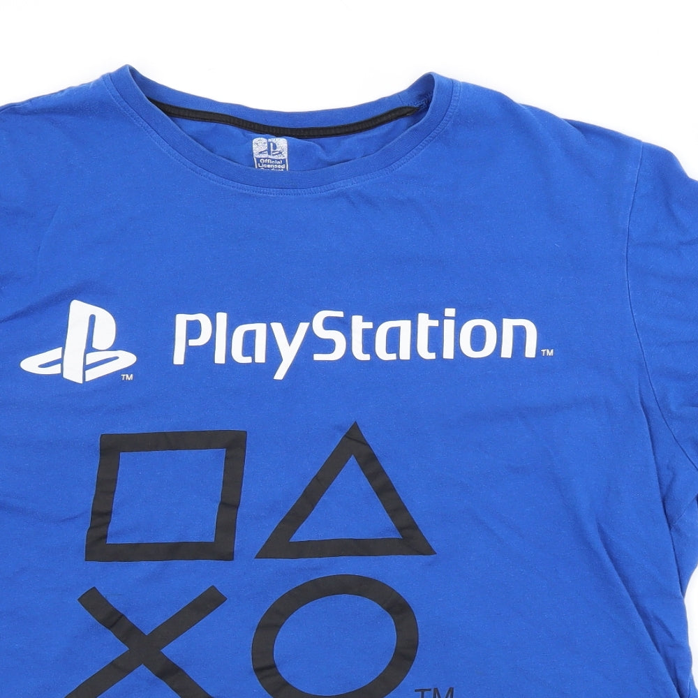 Preworn Mens Blue    Polo Size 2XL  - PLAYSTATION