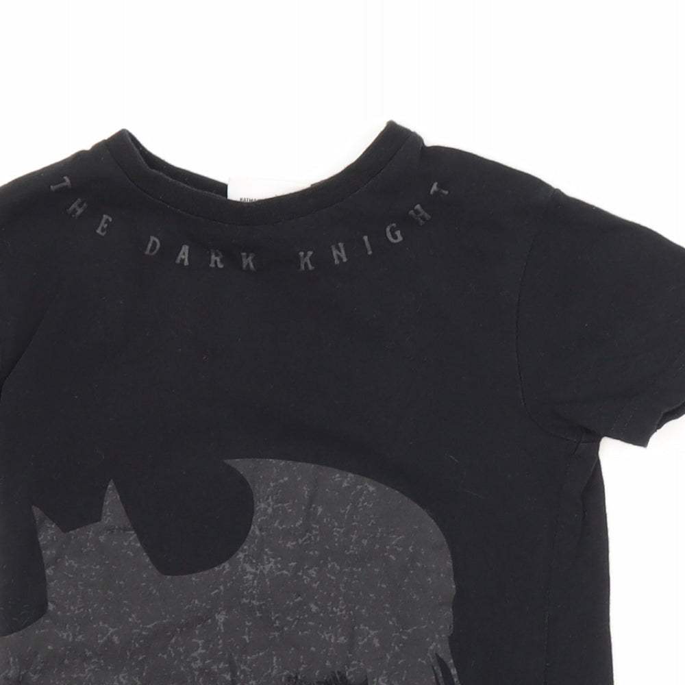 NEXT Boys Black   Basic T-Shirt Size 3 Years  - BATMAN