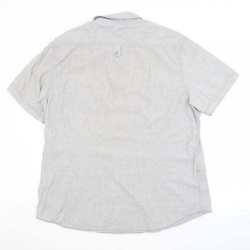 Burton Mens Grey    Button-Up Size XL